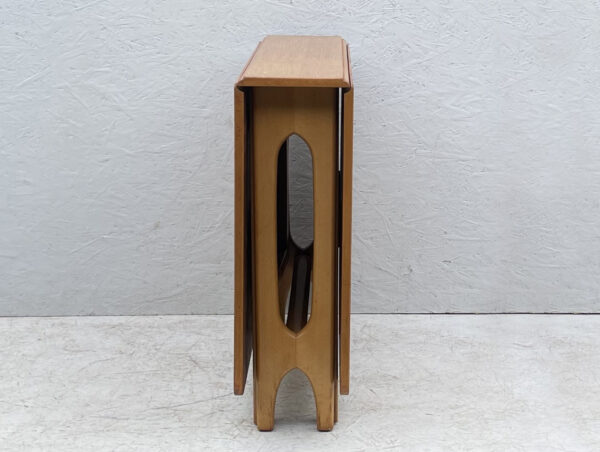 Mid Century Beech Wood, Gateleg, Danish Style, Drop Leaf, Dining Table - Image 11