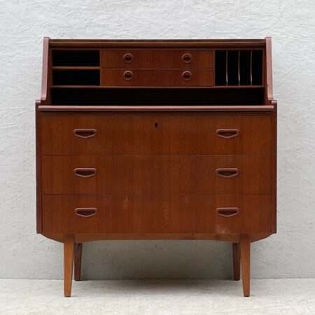 Mid Century, Hand Crafted, Teak Writing Bureau