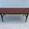 Long, Mid Century Dark Wood Coffee Table - Image 4