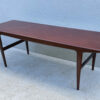 Long, Mid Century Dark Wood Coffee Table - Image 10
