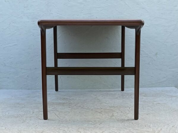 Long, Mid Century Dark Wood Coffee Table - Image 11