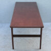Long, Mid Century Dark Wood Coffee Table - Image 2
