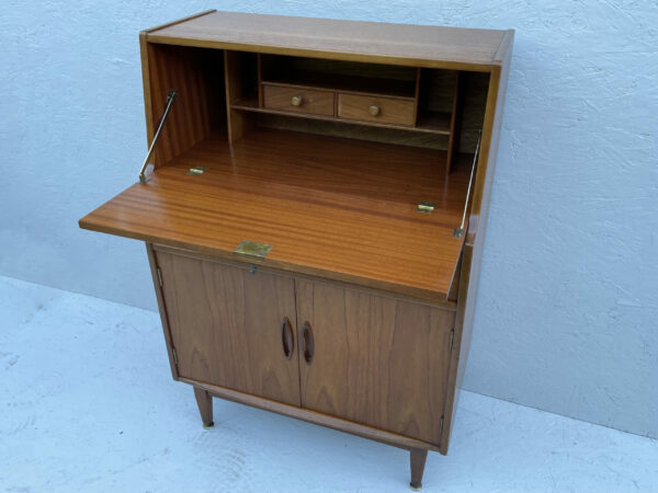 Jentique, Hand Crafted, Teak Writing Bureau - Image 14