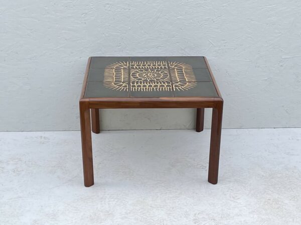 G Plan, Teak Coffee Table With Dark Green, Ceramic Tiled Top