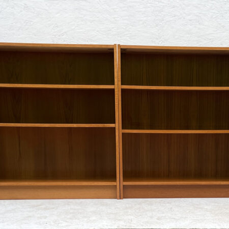 A Matching Pair Of Danish, Mid Century, Teak Bookcases
