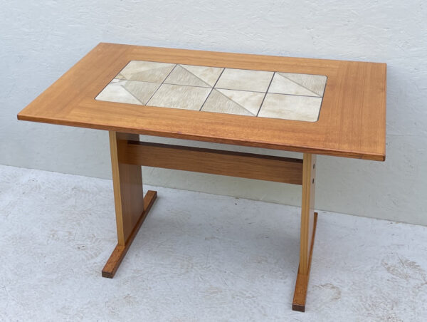 Small Teak And Tile Dining Table By Gandso Mobler - Image 6