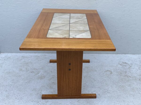 Small Teak And Tile Dining Table By Gandso Mobler - Image 2