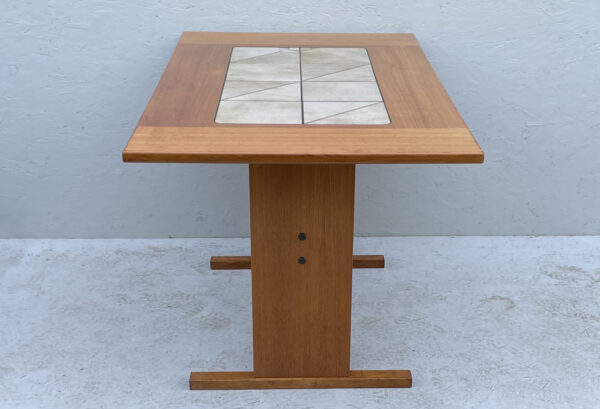 Small Teak And Tile Dining Table By Gandso Mobler - Image 8