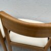 1970's Italian,Beech Dining Chairs With Cream Leatherette Upholstery - Image 8