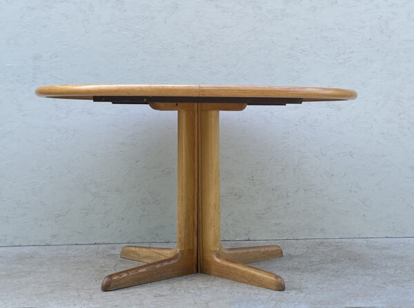 Danish Mid Century, Round, Extendable Dining Table By Skovby - Image 2