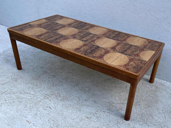 Large 1970's Danish, Ceramic Tile Topped, Coffee Table By Trioh - Image 3