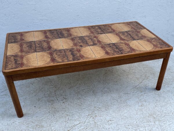 Large 1970's Danish, Ceramic Tile Topped, Coffee Table By Trioh - Image 4