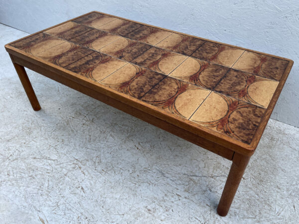 Large 1970's Danish, Ceramic Tile Topped, Coffee Table By Trioh - Image 5
