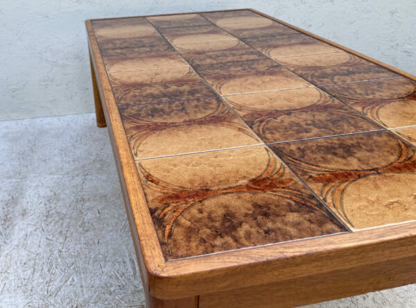 Large 1970's Danish, Ceramic Tile Topped, Coffee Table By Trioh - Image 9