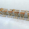 A Set Of 6, 1980's David Colwell, C2 Folding, Directors Chairs, Steam Bent Ash And Tan Leather - Image 19