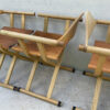 A Set Of 6, 1980's David Colwell, C2 Folding, Directors Chairs, Steam Bent Ash And Tan Leather - Image 8