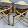 A Set Of 6, 1980's David Colwell, C2 Folding, Directors Chairs, Steam Bent Ash And Tan Leather - Image 13