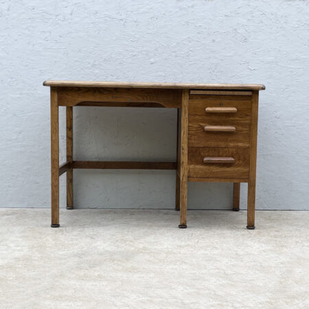 Mid Century Abbess 1950's Oak And Pine Teachers Desk