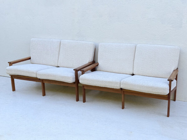 A Pair Of Danish Capella Two Seater Sofas By Illum Wikkelso For Niels Eilerson - Image 3