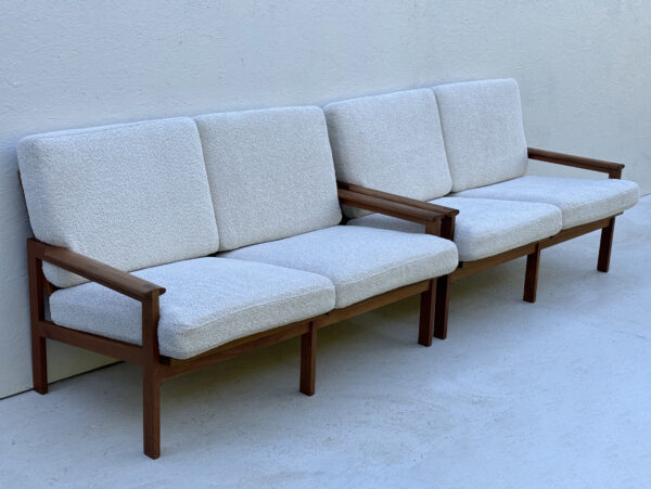 A Pair Of Danish Capella Two Seater Sofas By Illum Wikkelso For Niels Eilerson - Image 8