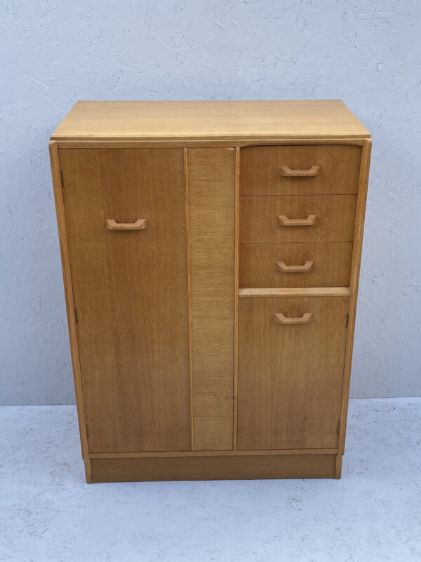 Mid Century Oak Tallboy Cabinet By G Plan - Image 2