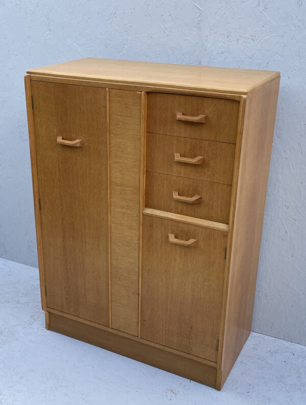 Mid Century Oak Tallboy Cabinet By G Plan - Image 3