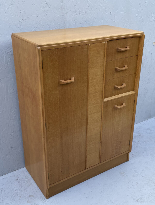 Mid Century Oak Tallboy Cabinet By G Plan - Image 4