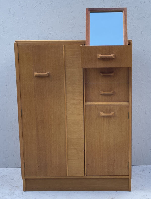 Mid Century Oak Tallboy Cabinet By G Plan - Image 8