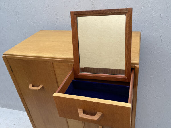 Mid Century Oak Tallboy Cabinet By G Plan - Image 12