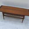 Mid Century Dutch Two Tier Teak And Rattan Coffee Table - Image 5