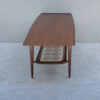 Mid Century Dutch Two Tier Teak And Rattan Coffee Table - Image 7
