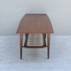 Mid Century Dutch Two Tier Teak And Rattan Coffee Table - Image 8