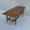 Mid Century Dutch Two Tier Teak And Rattan Coffee Table - Image 9