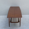 Mid Century Dutch Two Tier Teak And Rattan Coffee Table - Image 12