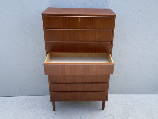 Mid Century Danish Teak Chest Of Drawers - Image 9
