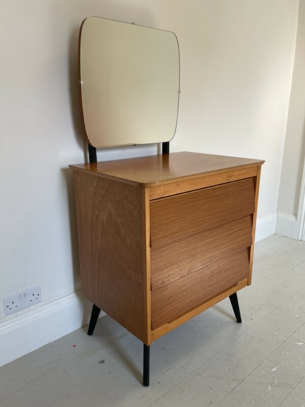 Small Mid Century 'Beehive' Dresser/Chest Of Drawers With Mirror - Image 7