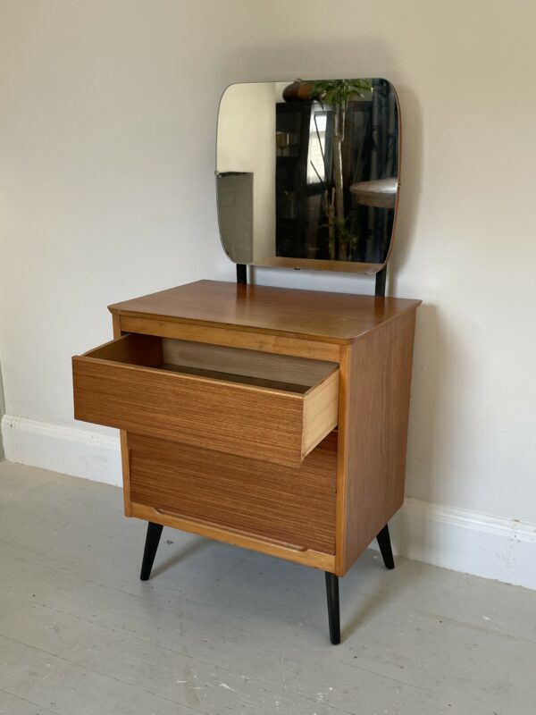 Small Mid Century 'Beehive' Dresser/Chest Of Drawers With Mirror - Image 10