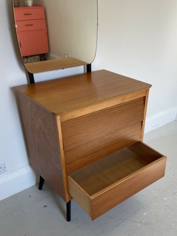 Small Mid Century 'Beehive' Dresser/Chest Of Drawers With Mirror - Image 12