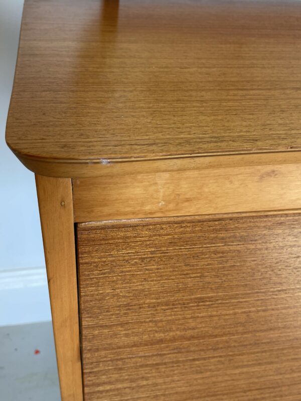 Small Mid Century 'Beehive' Dresser/Chest Of Drawers With Mirror - Image 16
