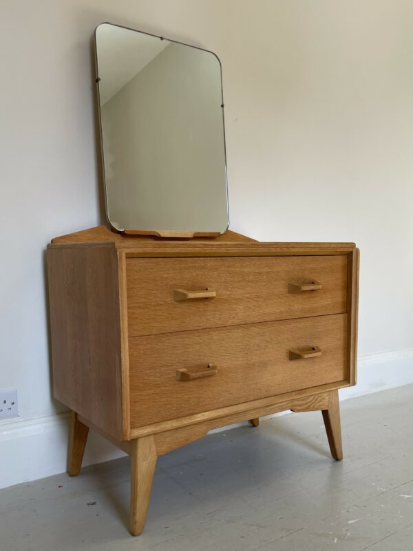 G Plan (E. Gomme) Dresser With Mirror / Chest Of Drawers In Blond Oak - Image 2