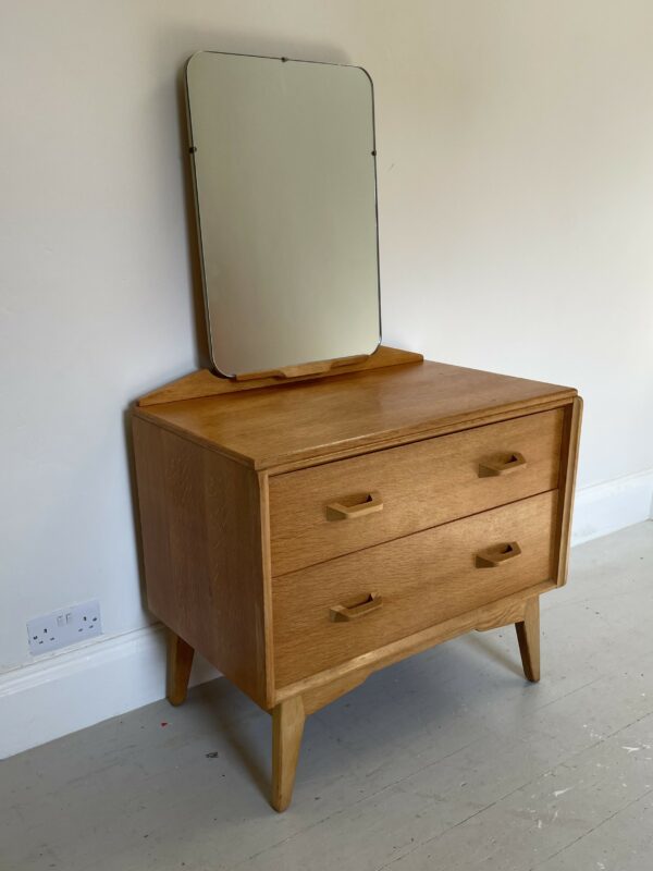 G Plan (E. Gomme) Dresser With Mirror / Chest Of Drawers In Blond Oak - Image 5