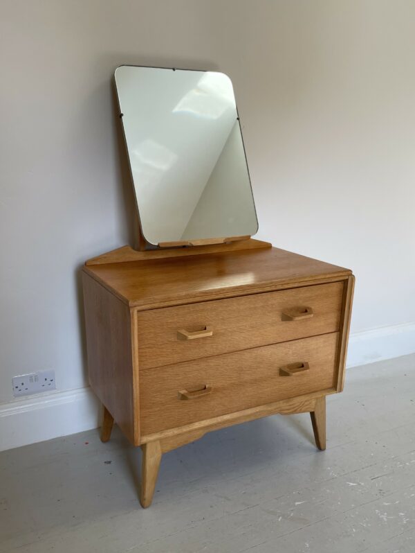 G Plan (E. Gomme) Dresser With Mirror / Chest Of Drawers In Blond Oak - Image 6