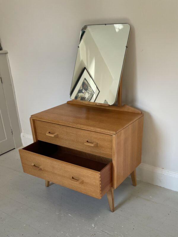 G Plan (E. Gomme) Dresser With Mirror / Chest Of Drawers In Blond Oak - Image 10