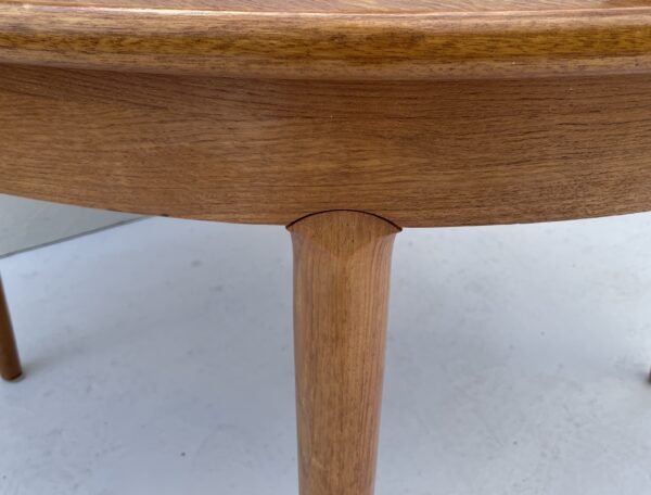 Round, Extendable, Mid Century Teak Dining Table - Image 9