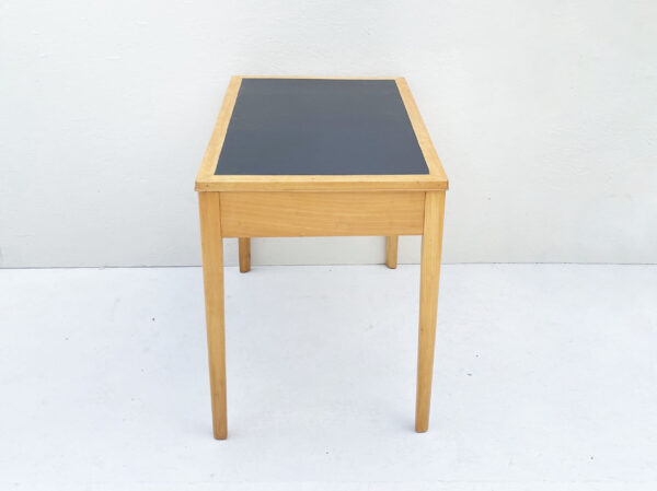 Compact Mid Century Desk With Leatherette Tabletop. - Image 2
