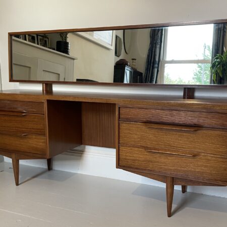 Long Mid Century Teak Dressing Table