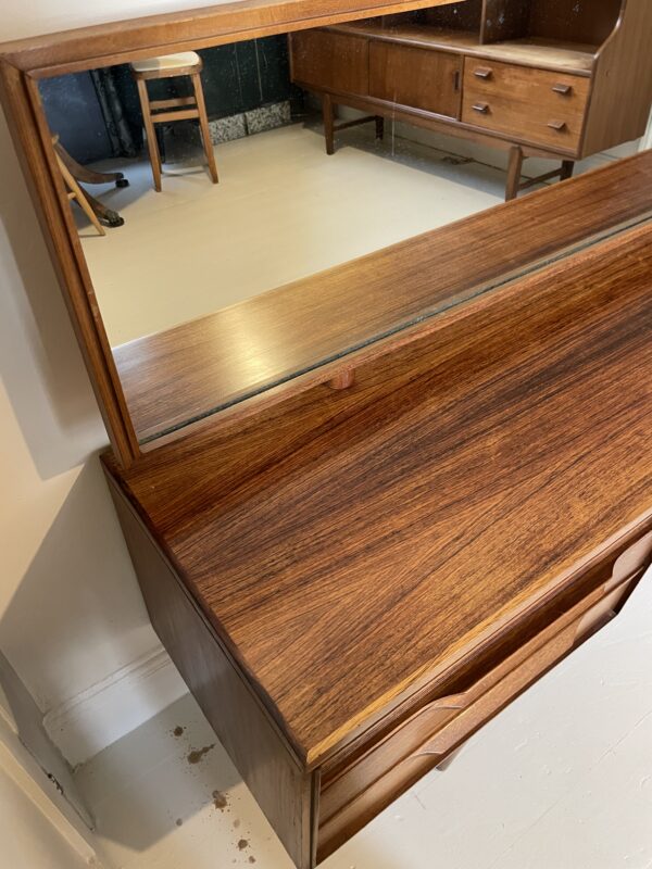 Long Mid Century Teak Dressing Table - Image 8
