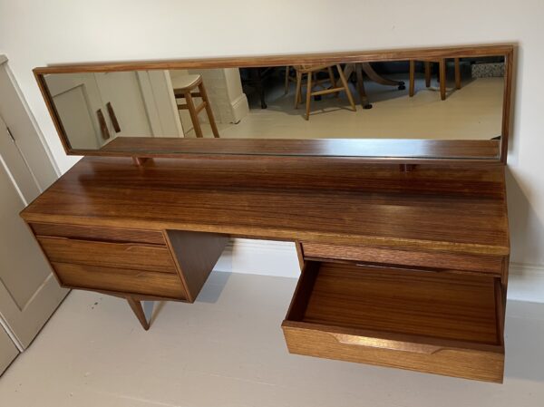 Long Mid Century Teak Dressing Table - Image 13