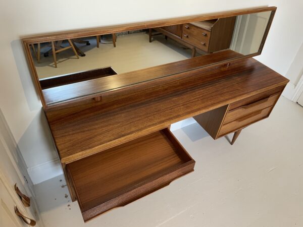 Long Mid Century Teak Dressing Table - Image 15