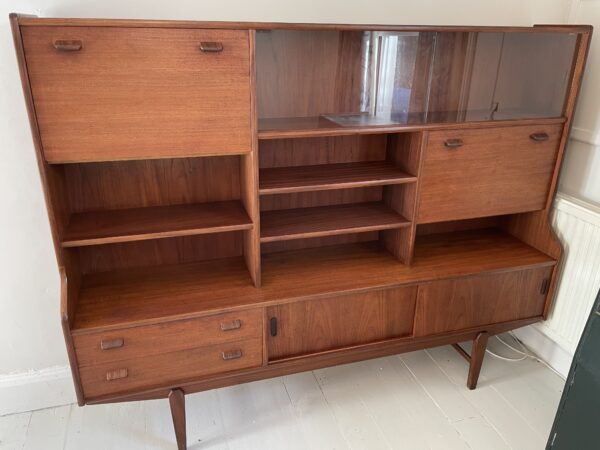 Large Mid Century (Circa 1970's) Danish Style Teak High Sideboard